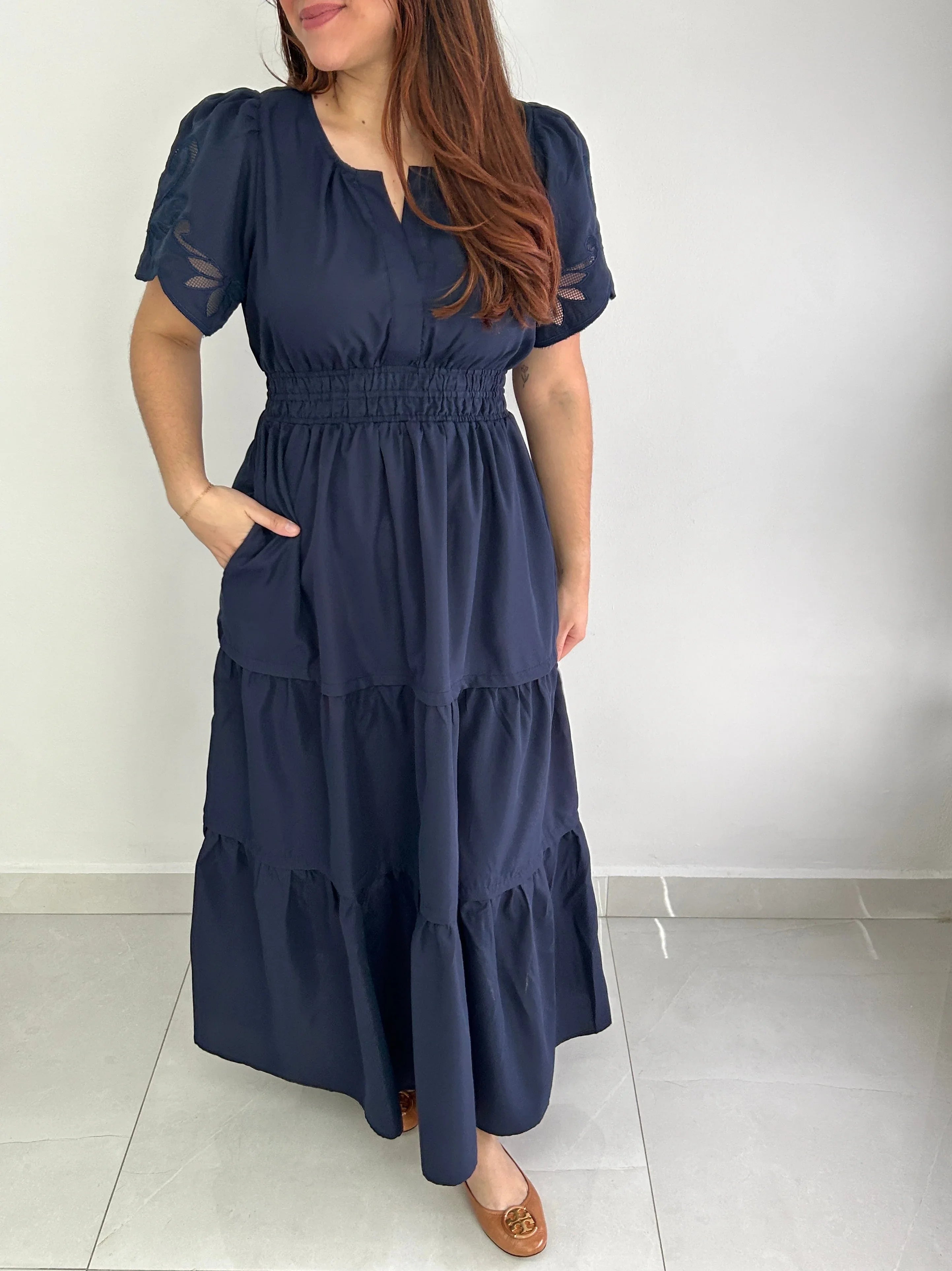 Margaret Embroidered Maxi Dress - Cuevas Closet - Dresses