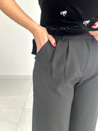 Emily High Waisted Pants - Cuevas Closet - Pants