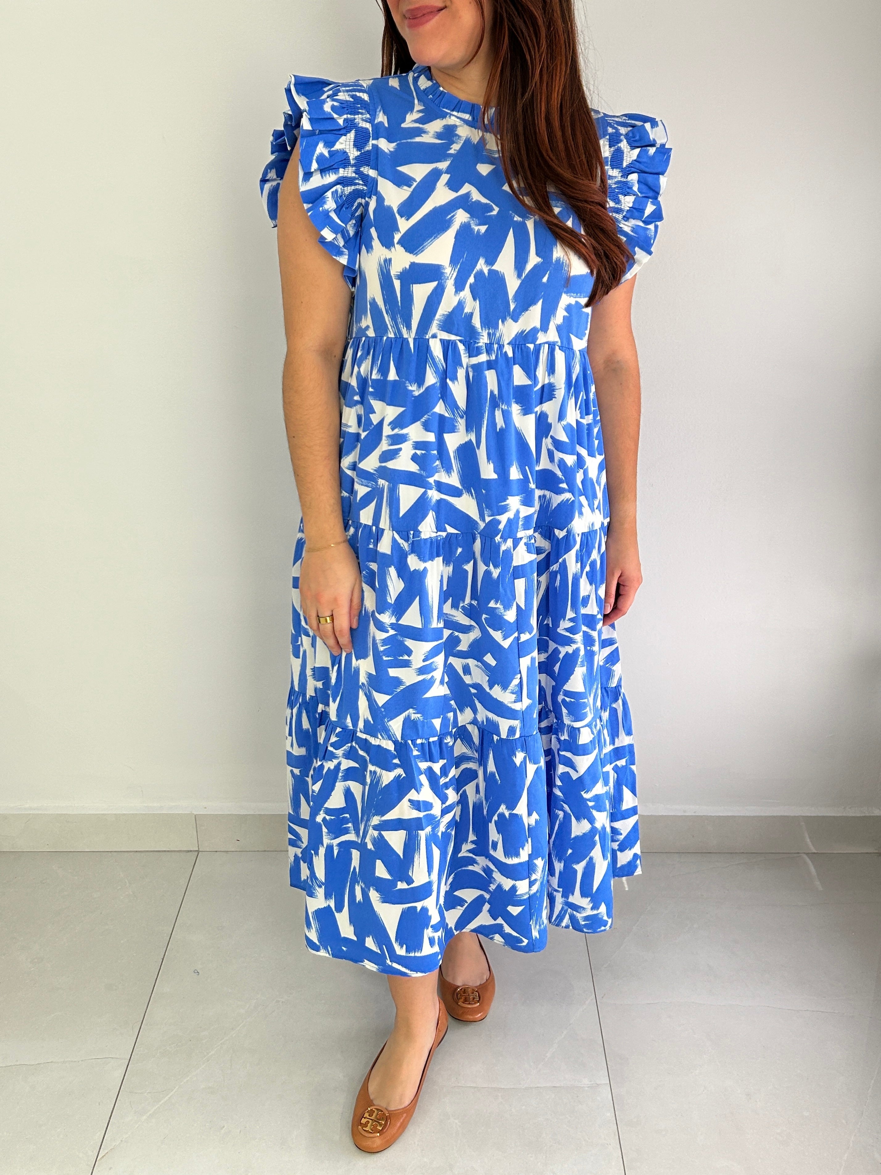Erin Abstract Maxi Dress - Cuevas Closet - Dress