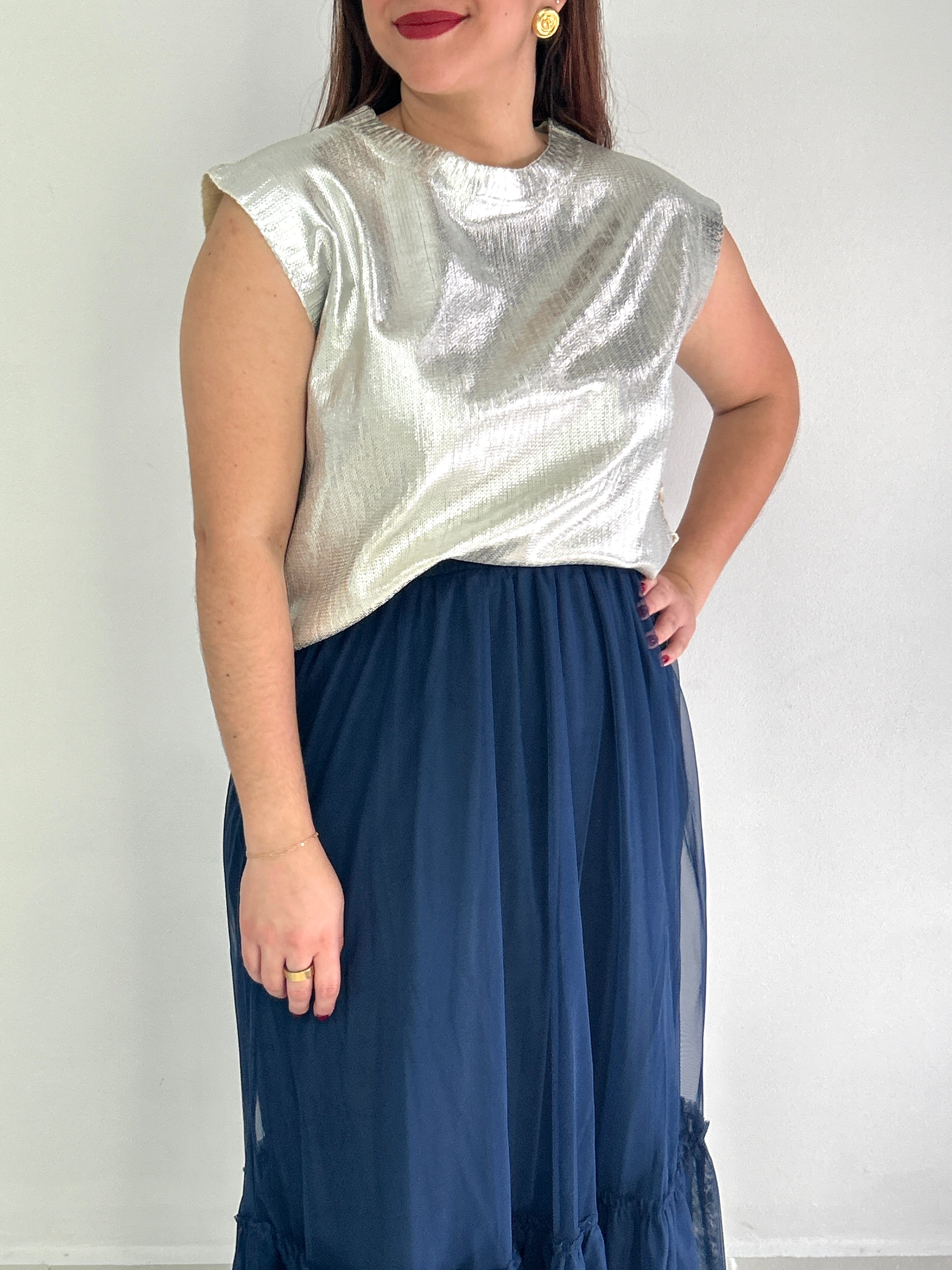 Lyla Sweater Top - Cuevas Closet - Tops