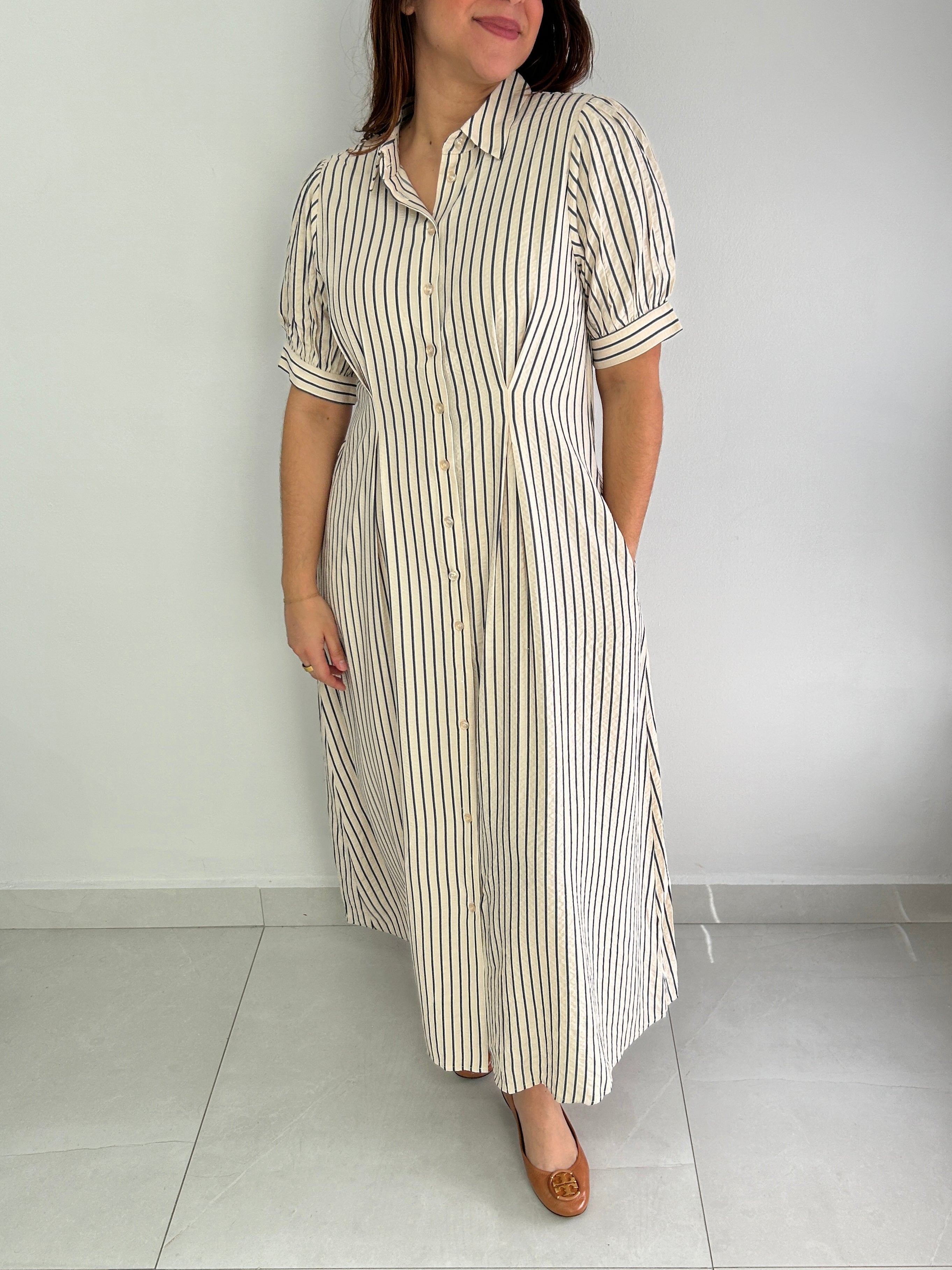 Malani Button Down Maxi Dress - Cuevas Closet - Dresses