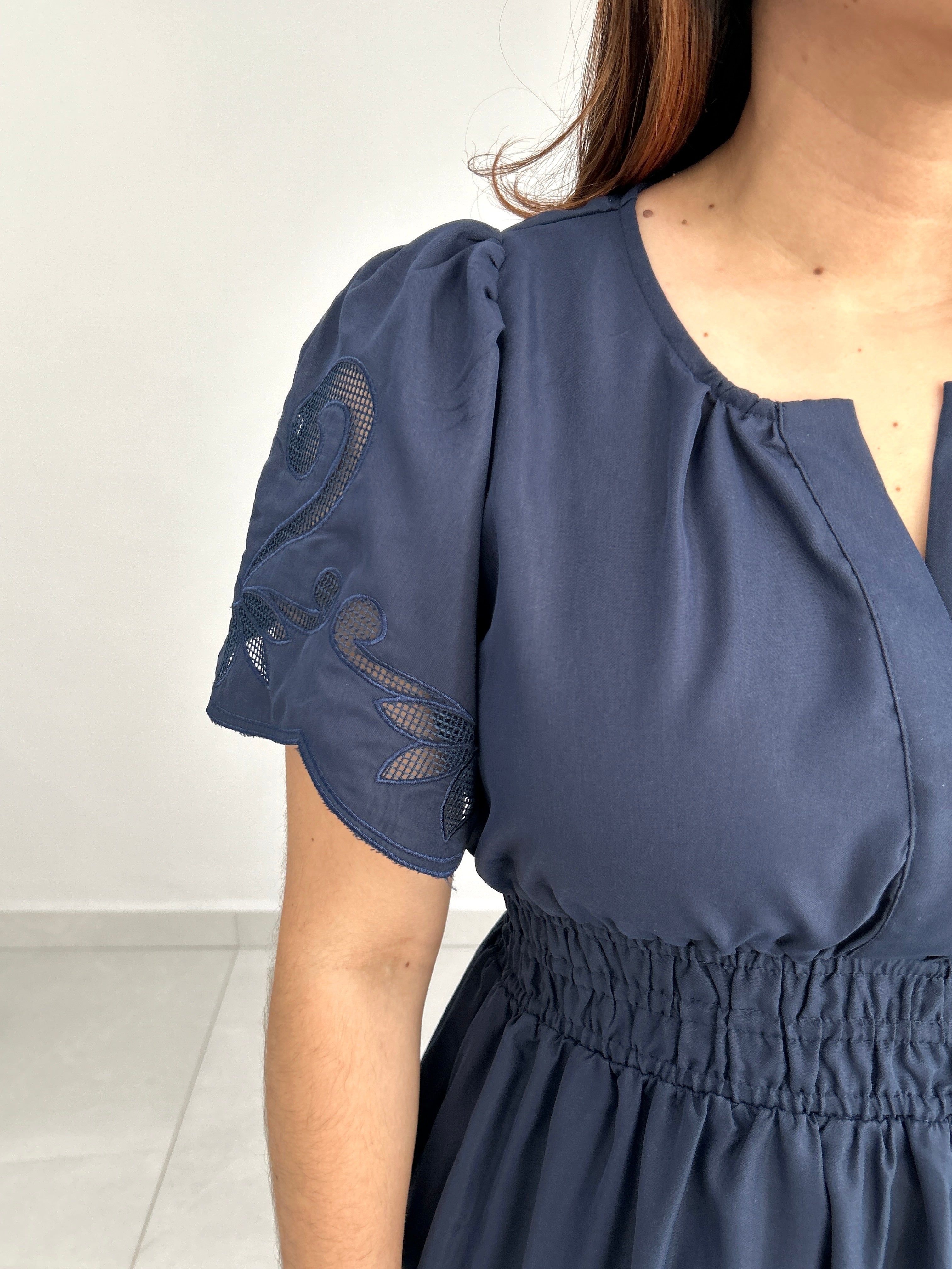 Margaret Embroidered Maxi Dress - Cuevas Closet - Dresses