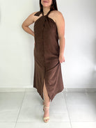 Millie Halter Midi Dress - Cuevas Closet - Dresses