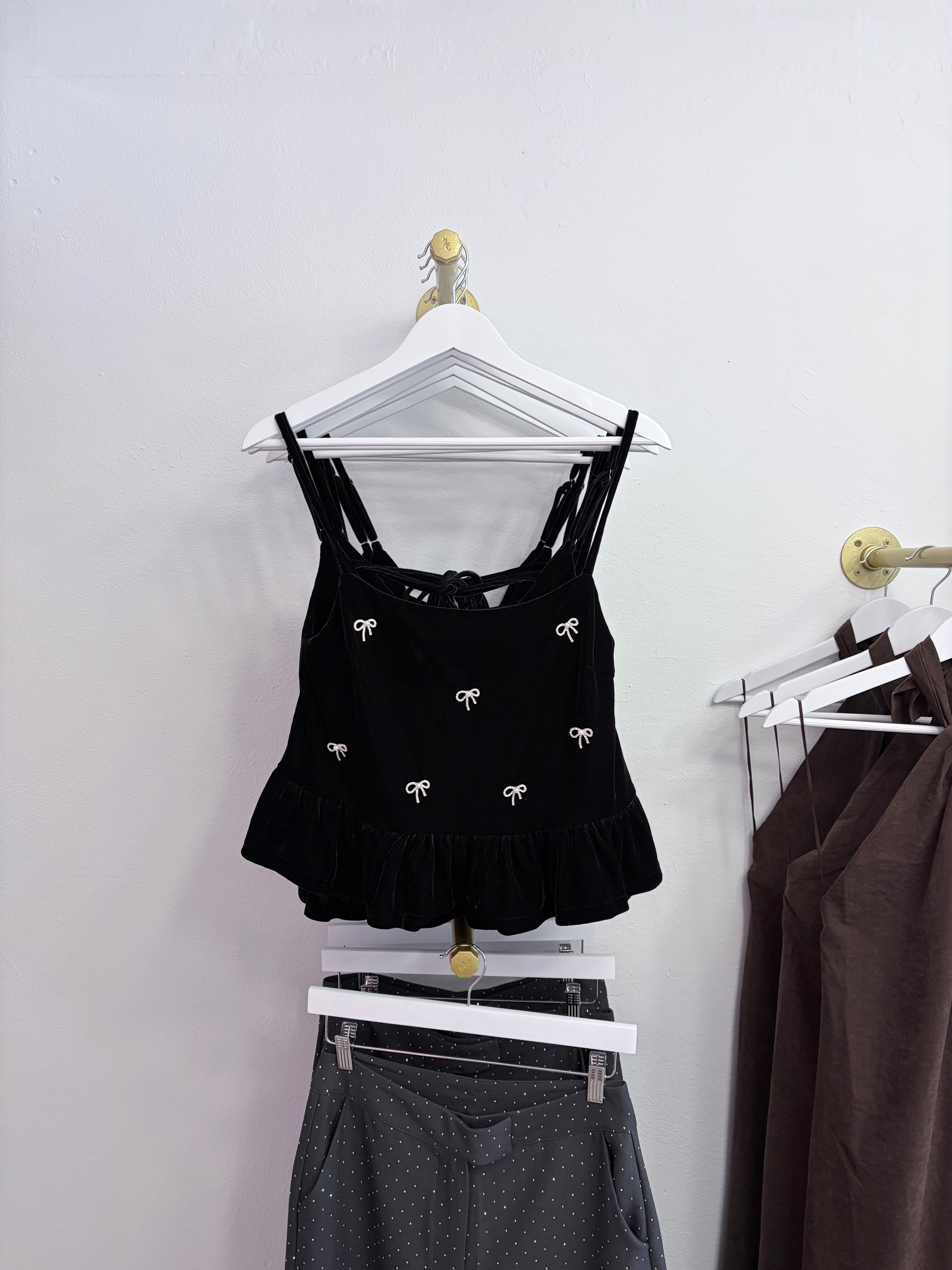 Poly Bow Top - Cuevas Closet - Tops