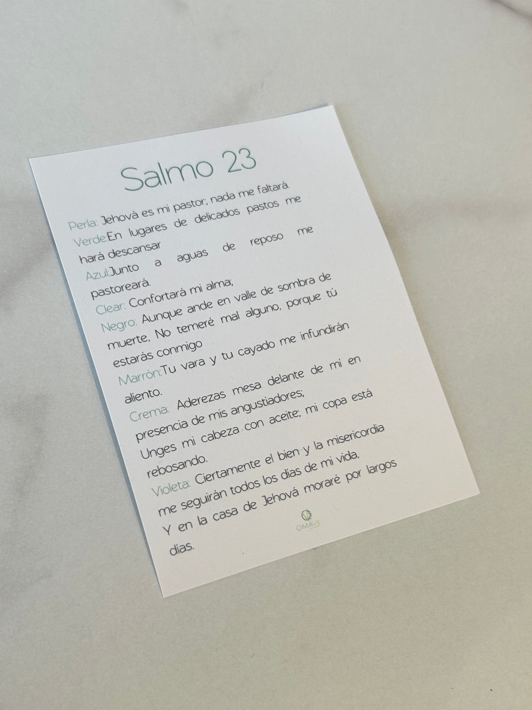 Salmo 23 - Cuevas Closet - Jewelry