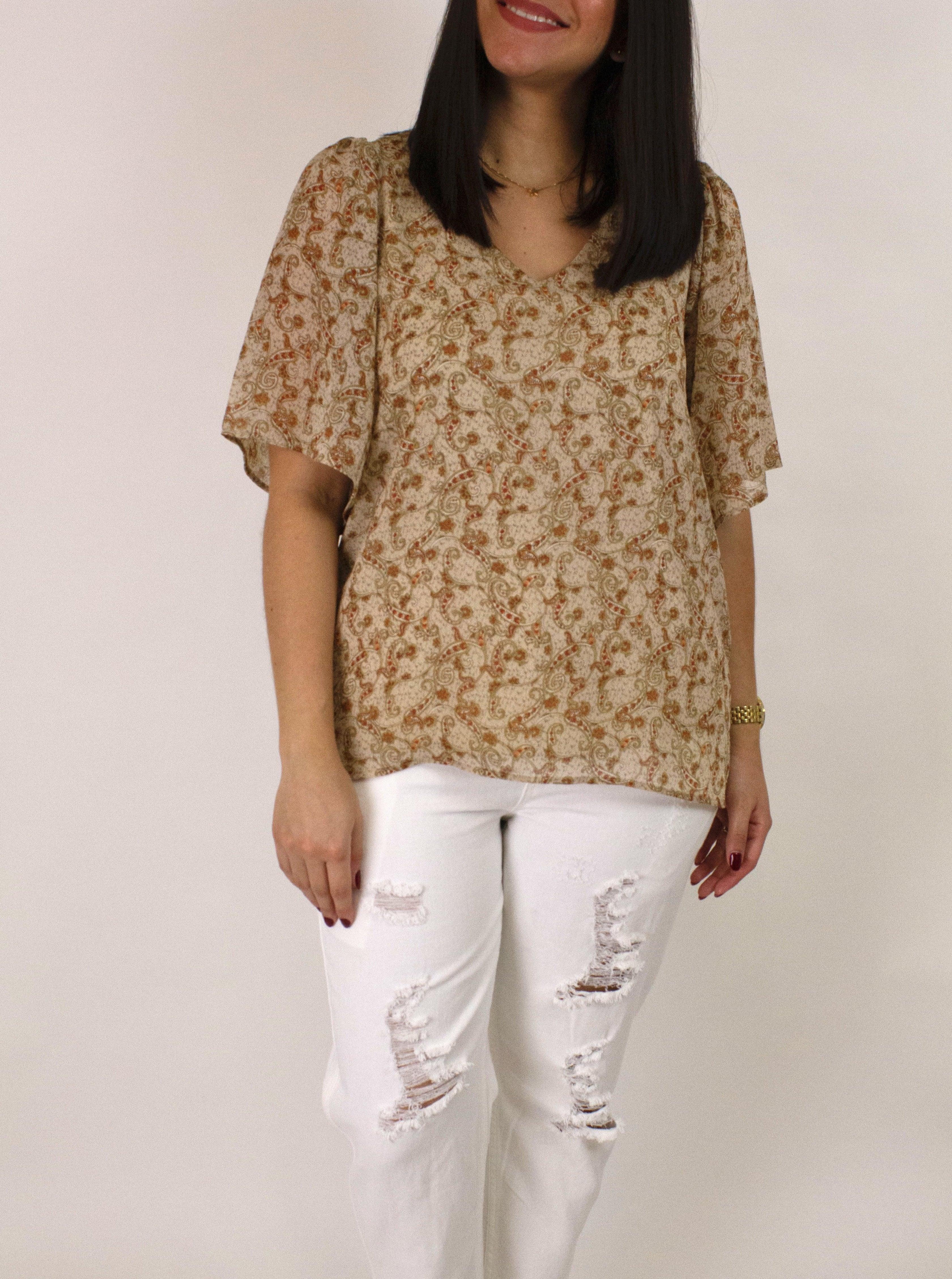 Paisley Top - Cuevas Closet - Tops